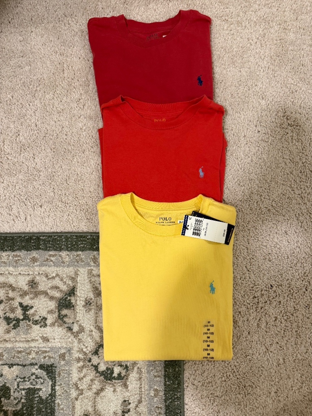 Boys Medium Polo RL T-shirt bundle